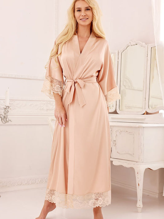 Halat lung satin model 218049 Kalimo