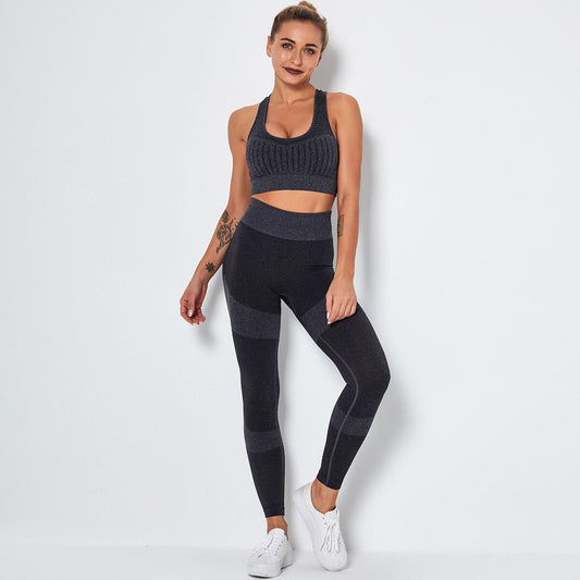 Set Fitness Yoga Femei — Top Bra + Colant 2 Piese