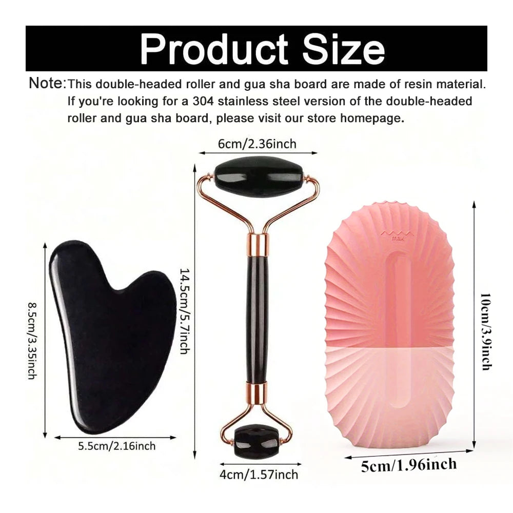 Set Ice Roller & Gua Sha – Ritual de Îngrijire Facială
