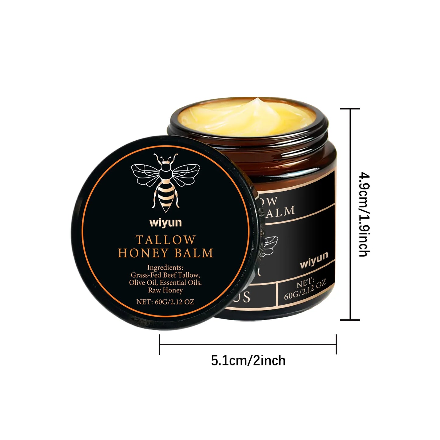 Cremă Hidratantă Beef Tallow & Miere – Glow, Fermitate & Nutrire Profundă
