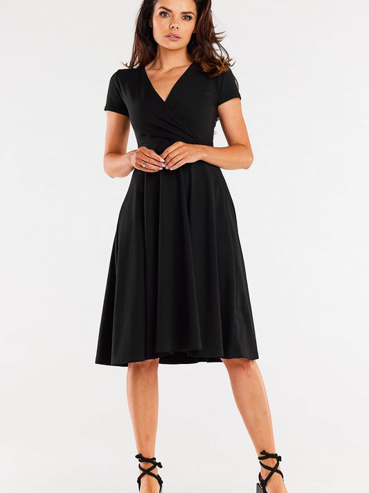 Rochie Midi cu Mâneci Scurte model 181302 Infinite You