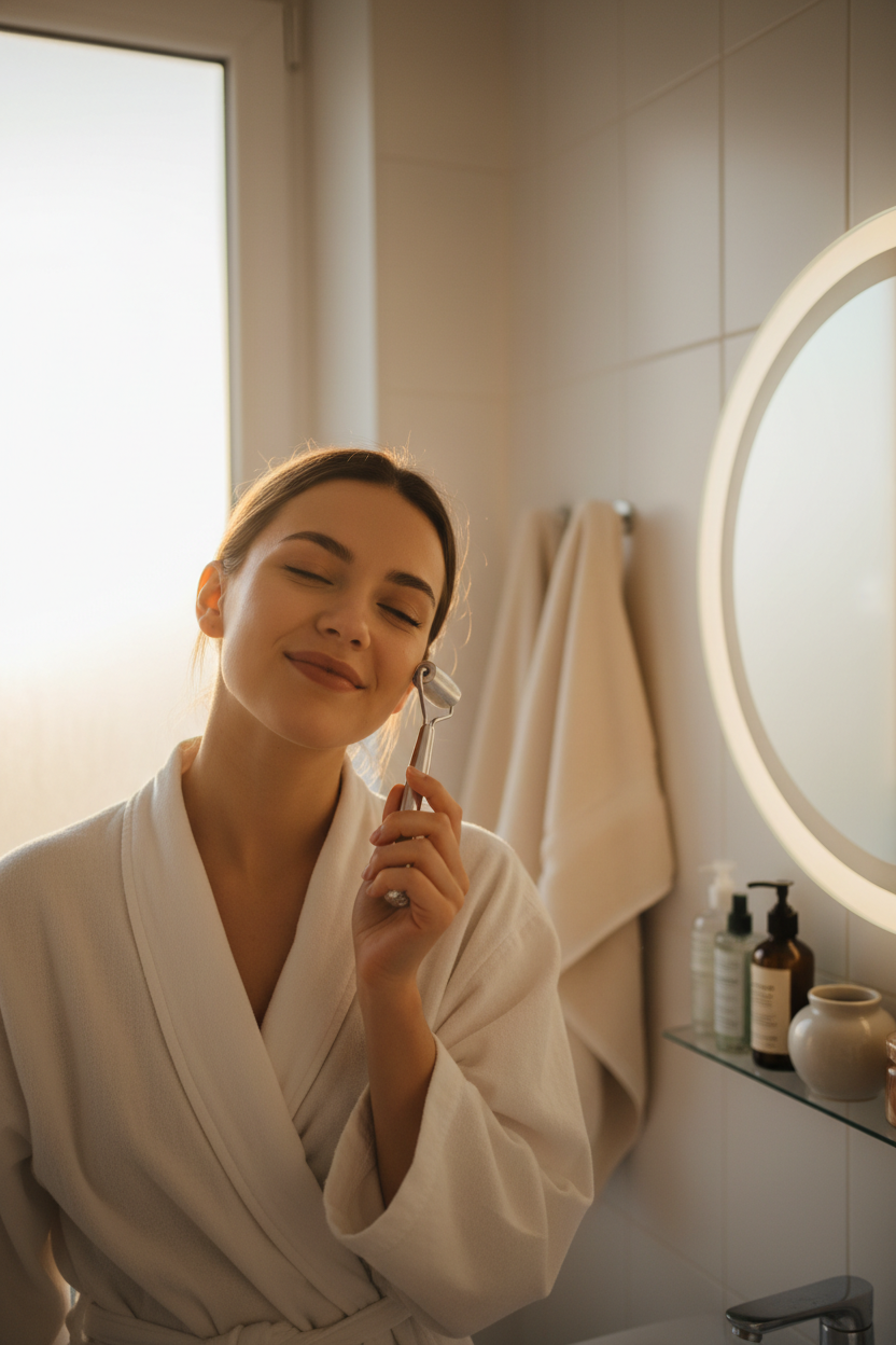 Set Ice Roller & Gua Sha – Ritual de Îngrijire Facială