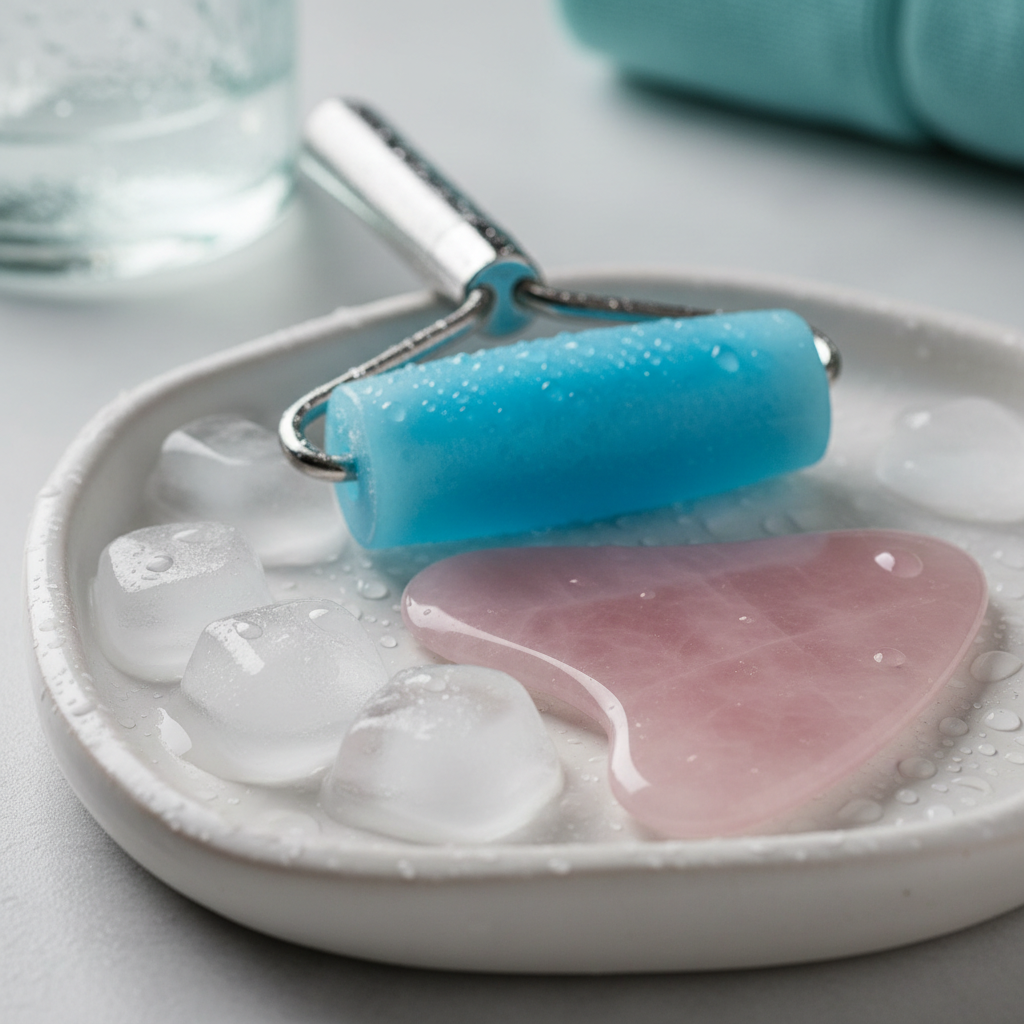 Set Ice Roller & Gua Sha – Ritual de Îngrijire Facială